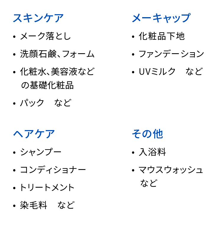 ご提案商品の一例