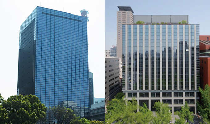 Tokyo Branch(Left)/Osaka Branch(Right)