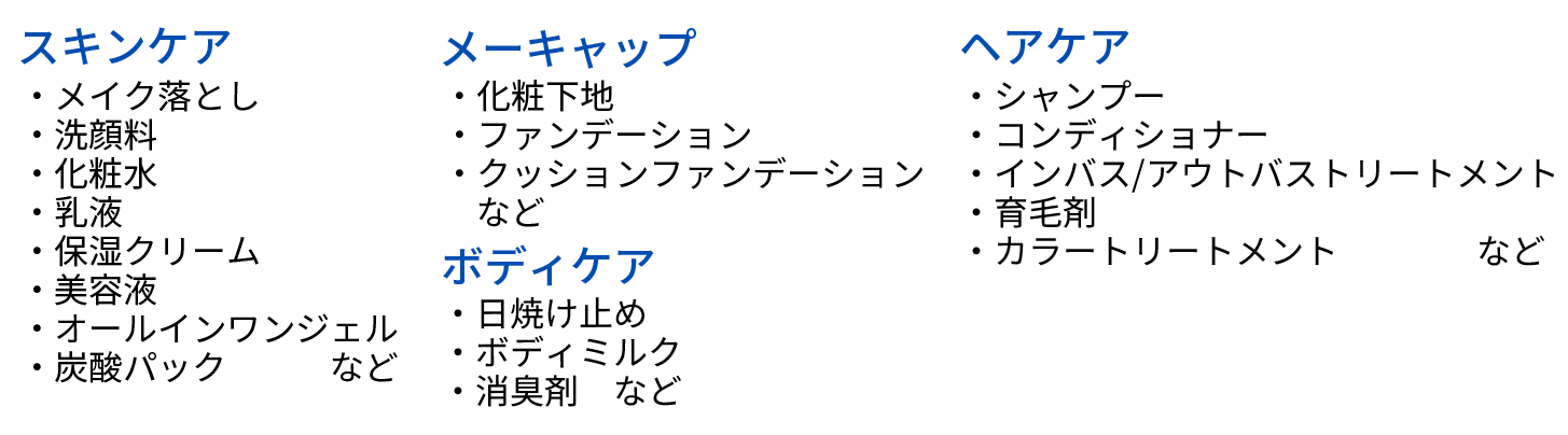 ご提案商品の一例