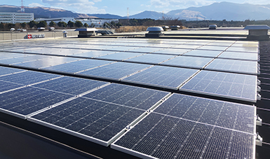 熊本工場太陽光パネル